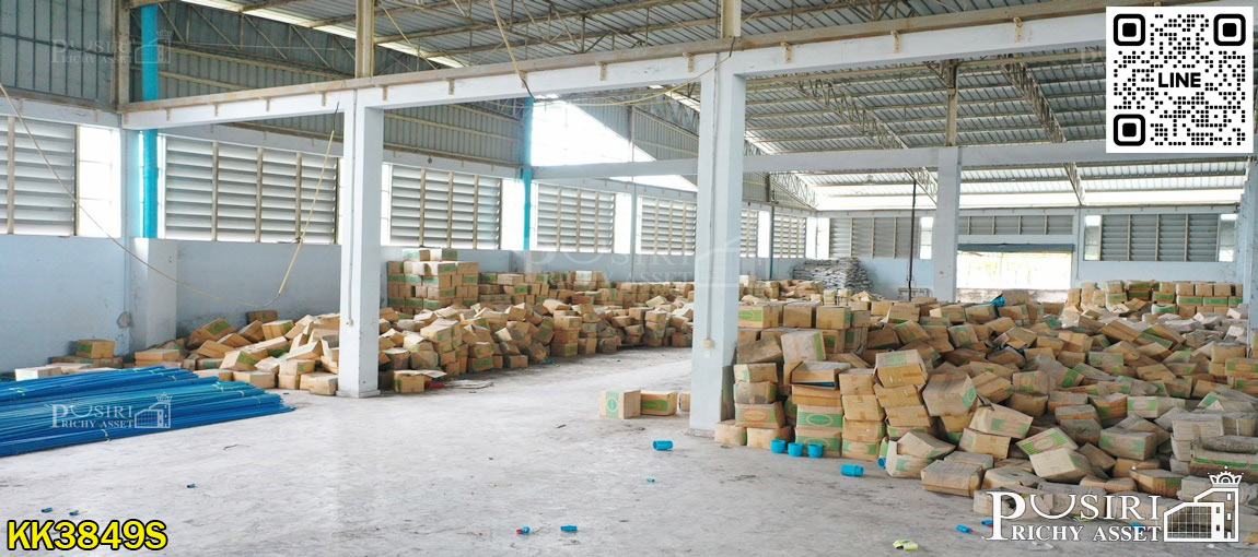 โรงงาน 8 ไร่ สุดคุ้ม ใกล้พระราม 2 ราคาเพียง 60 ล้าน มาครบทุกพื้นทีใช้สอยและอุปกรณ์  KK3849S