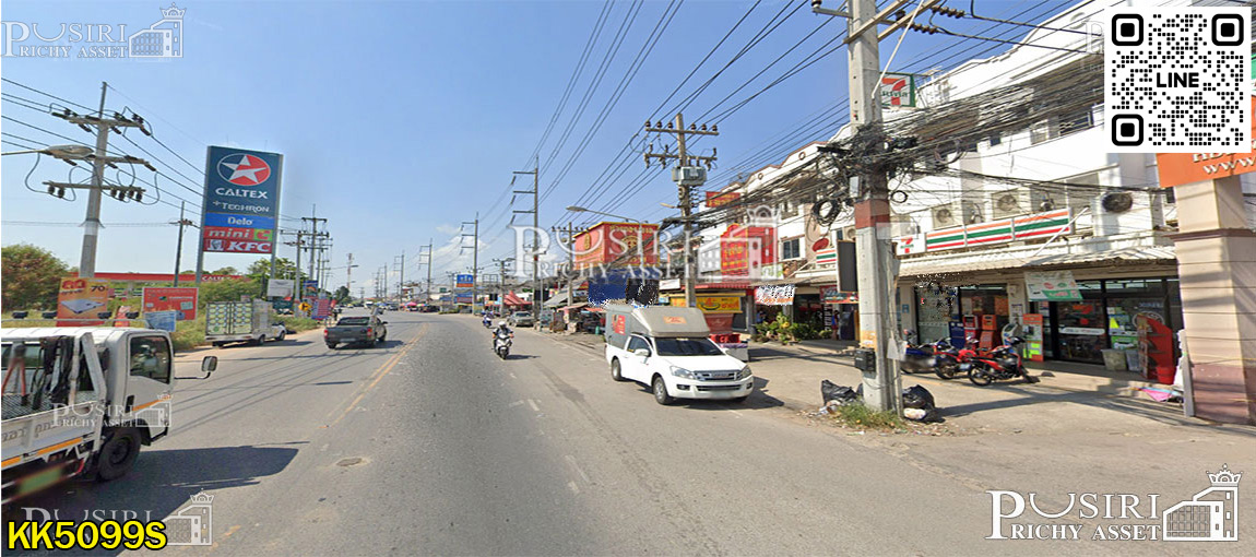 โดดเด่นที่สุดที่เกือบ 5 ไร่ หน้ากว้าง 148 ม. ถมพร้อมสร้างโรงงาน น้ำไฟครบ เทรลเลอร์ลุยสบาย โซนพันท้าย - พระราม 2 KK5099S