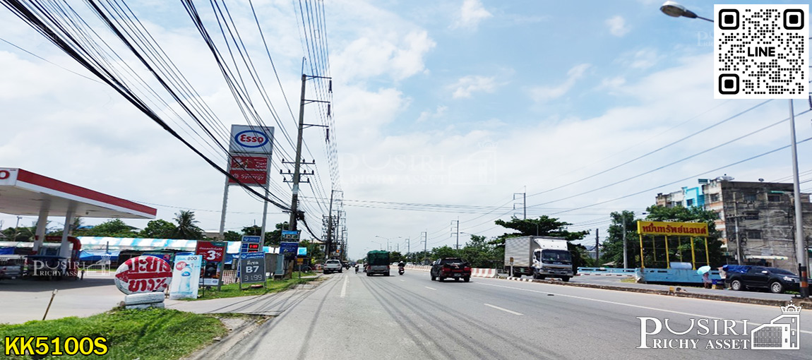 สร้างโรงงานได้หลากหลาย 3,500 ตร.ม. ที่สีชมพู 5 ไร่เศษ หน้ากว้าง 66 ม. ติดถนนคอนกรีต 10 ม. มั่นใจ เทรลเลอร์เข้า - ออกสะดวก เพียง 5 นาที ถนนเอกชัยเเละพระราม 2 KK5100S