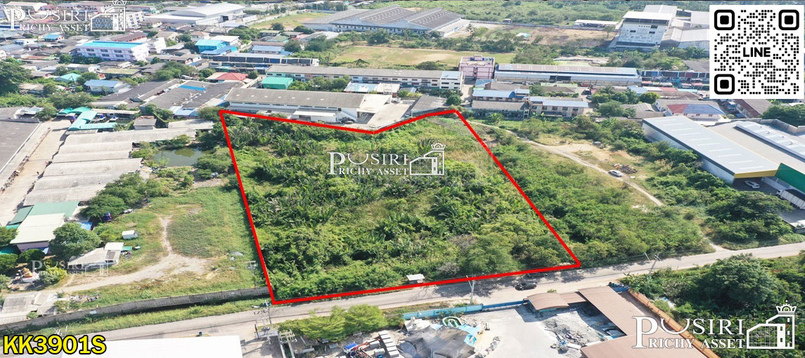 ที่ถมแล้วเกือบ 5 ไร่ ทำเลดีและเดินทางสะดวกใกล้ถนนเศรษฐกิจ 1.2 กม. เชื่อมต่อถนนพระราม 2 KK3901S