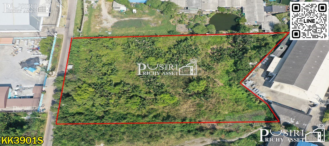ที่ถมแล้วเกือบ 5 ไร่ ทำเลดีและเดินทางสะดวกใกล้ถนนเศรษฐกิจ 1.2 กม. เชื่อมต่อถนนพระราม 2 KK3901S