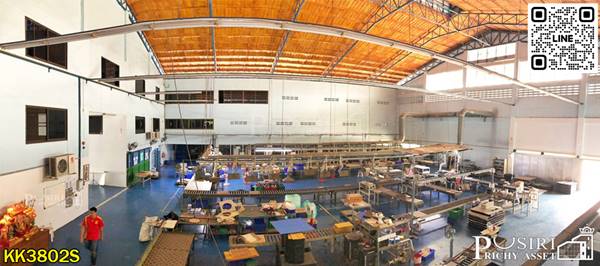 ขายโรงงานพื้นอีพ็อกซี่ใหญ่เกือบ 3 ไร่ พื้นที่ใช้สอยกว่า 4,400 ตร.ม. พร้อมออฟฟิศ+ห้องพักคนงาน พื้นที่ด้านหลังที่สามารถต่อเติมได้ - KK3802S