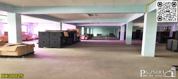 ขายโรงงานพื้นอีพ็อกซี่ใหญ่เกือบ 3 ไร่ พื้นที่ใช้สอยกว่า 4,400 ตร.ม. พร้อมออฟฟิศ+ห้องพักคนงาน พื้นที่ด้านหลังที่สามารถต่อเติมได้ - KK3802S