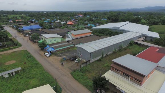 ขายหรือให้เช่าที่ดินพร้อม โรงงาน / โกดังสินค้า ใน อ.แม่สอด จ.ตาก