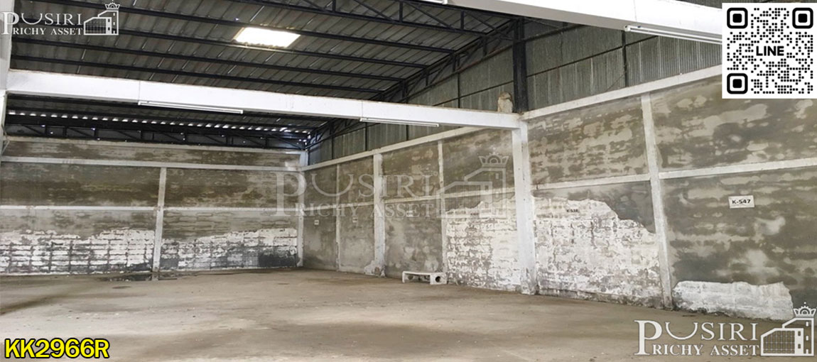 โกดังให้เช่า 230 วา ราคาเบาๆ เดือนละ 38,000 ใกล้เพชรเกษมมาก วางของหนักได้เยอะ เทพื้นให้ใหม่ รับได้ถึง 3 ตัน KK2966R