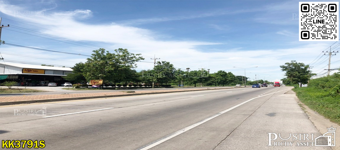 ให้เช่าที่ดิน 4.5 ไร่ เด่นติดถนน ทำเลดี ใช้งานได้หลากหลาย ย่านกำแพงแสน ติดถนนเส้นมาลัยแมน-สุพรรณบุรี -KK3791S