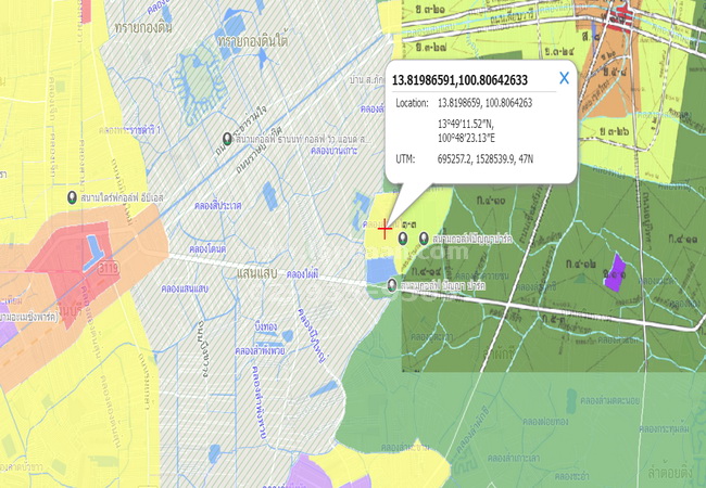 ขายที่ดินในสนามกอล์ฟ วินด์เซอร์ ซอยสุวินทวงศ์ 15 เนื้อที่ 259 ตารางวา ถนนเชื่อมกับแนวรถไฟฟ้า เหมาะสร้างบ้านพักอาศัย 