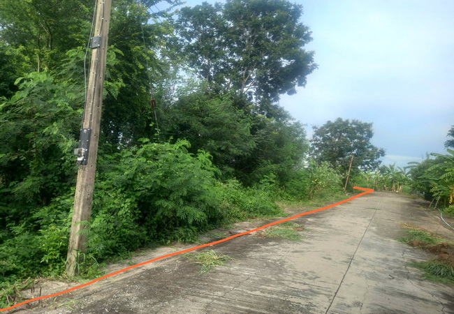 ขายที่ดิน คลอง 9 หมู่บ้านบ้านสวนเก้าพัฒนา เนื้อที่ 328 ตร.ว. แปลงมุม ถมแล้ว