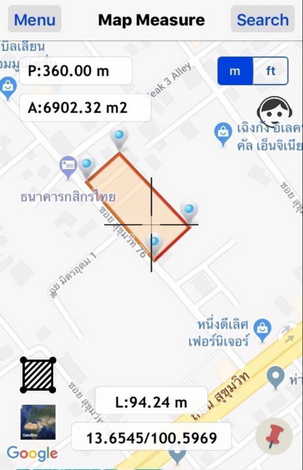 ขายที่ดินเปล่า 4 ไร่  ทำเลดี เดินทางสะดวก ถนนสุขุมวิท 76 แถวสำโรง สมุทรปราการ