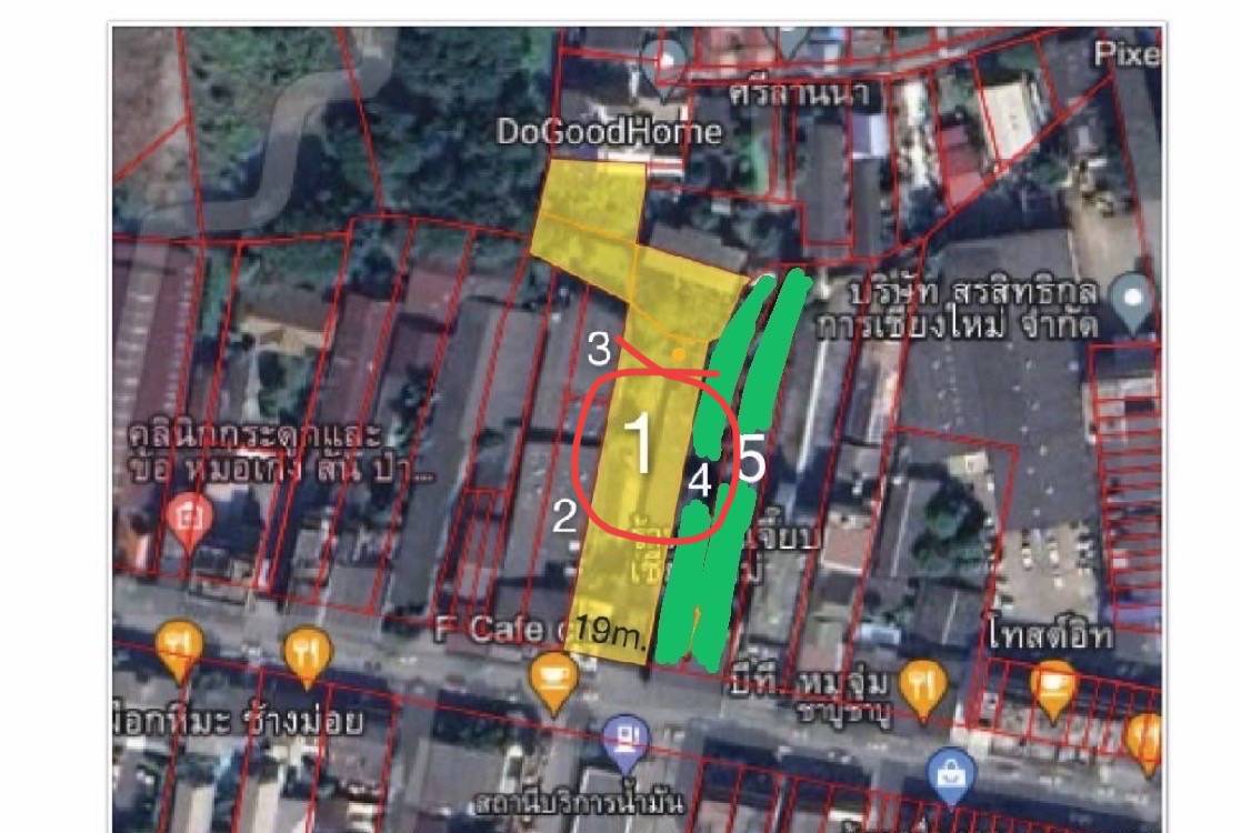 ขายที่ดินพร้อมสิ่งปลูกสร้าง เนื้อที่ดิน 529 ตารางวา อำเภอเมืองเชียงใหม่