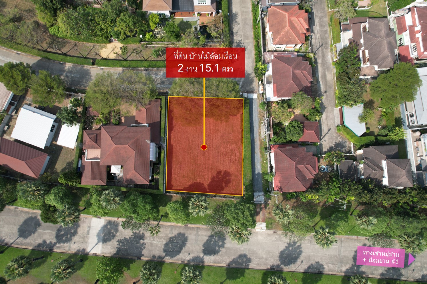 แปลงมุมสุดท้าย! บ้านไม้ล้อมเรือน/พร้อมพันธุ์ ปาร์ค ขายที่ดิน (215 ตรว.) วิวสวยที่สุดในโครงการ