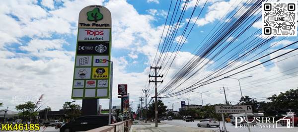 ขายที่ 10.3ไร่ หน้ากว้าง 100ม. ติด. ถนนตัดใหม่ พรานนก - สาย4 เหมาะทำโครงการหมู่บ้าน ใกล้สาย4 เพียง 1.38 กม. KK4618S