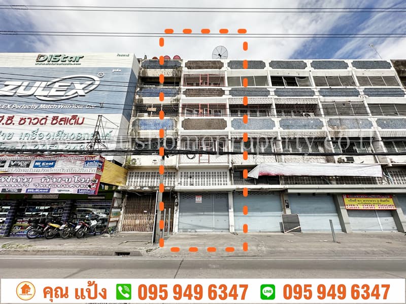 ขายตึกแถว 4 ชั้น ติดถนน ติวานนท์ ใกล้รถไฟฟ้า