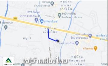 ให้เช่าอาคารพาณิชย์ หมู่บ้านเมืองไทย บางนา บางเสาธง สมุทรปราการ บางนา-ตราด กม. 26