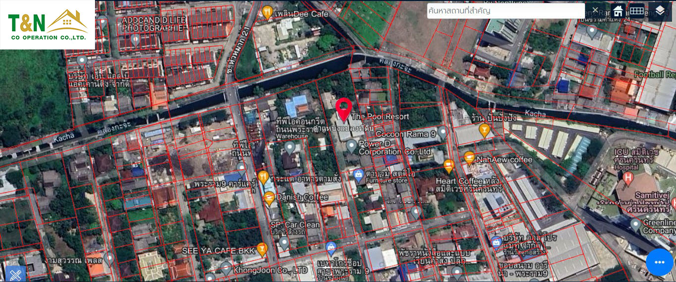 ขาย ที่ดินพร้อมสิ่งปลูกสร้าง 2 ไร่ พระราม 9 ซอย 57/1 และ หัวหมาก 21