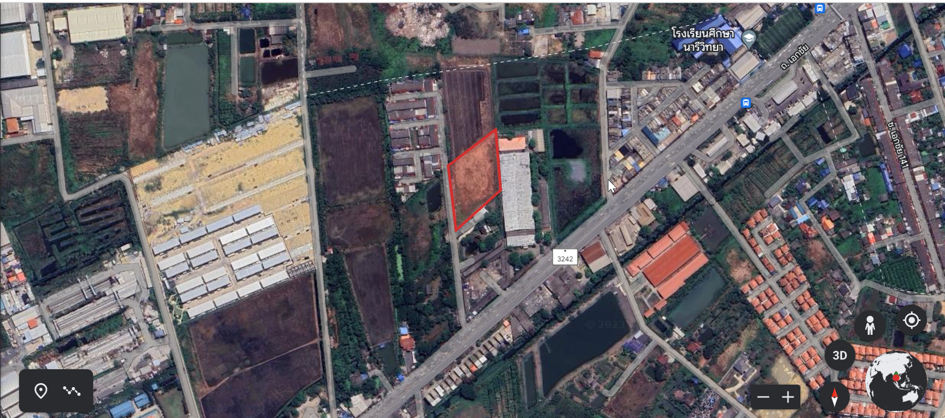 ขายที่ดินเปล่าขนาด 4ไร่ 2งาน 3.6 ตารางวา ใกล้แหล่งชุมชน ตำบลบางน้ำจืด สมุทรสาคร 