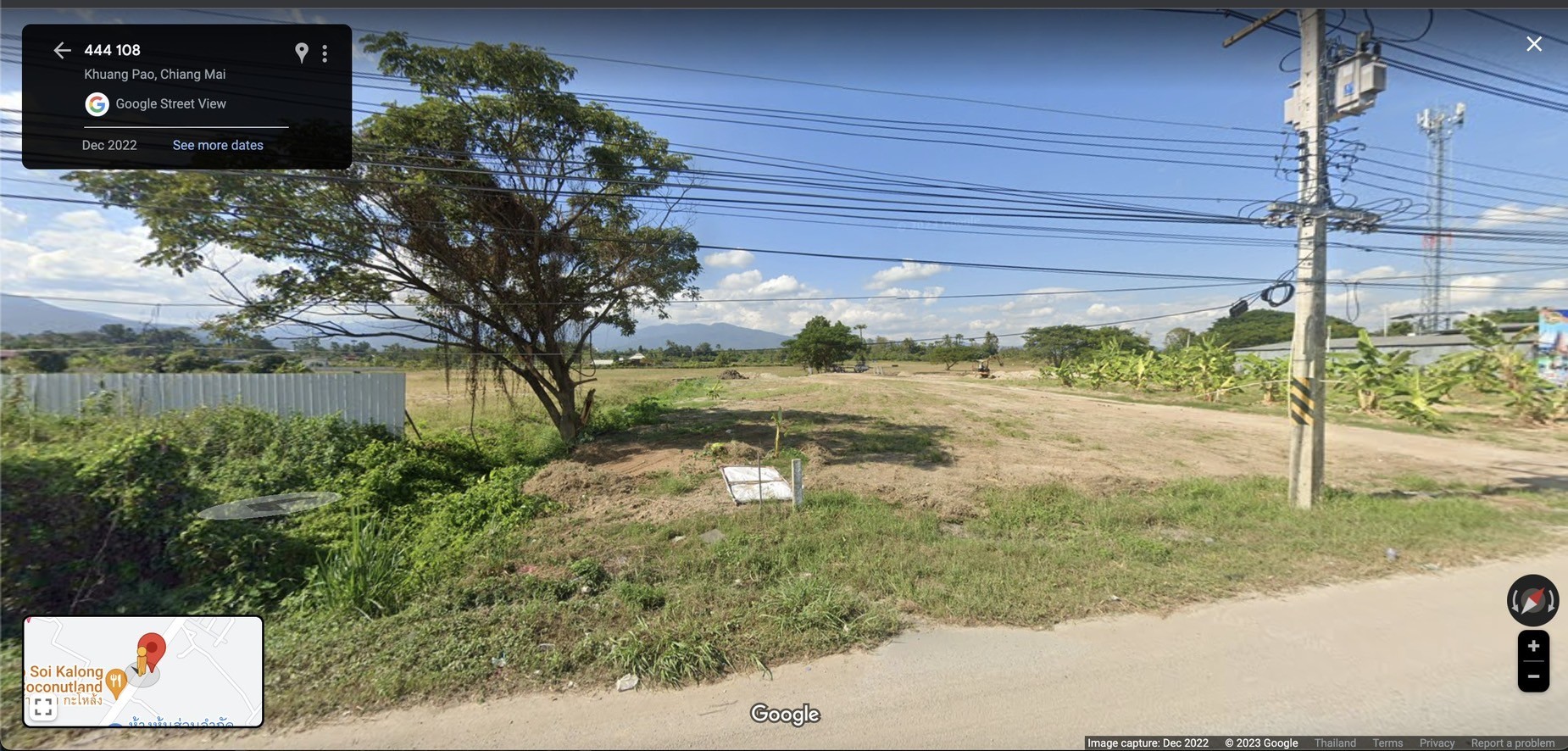 ที่ดิน 21-0-75 ไร่ ฝั่งตรงข้ามศูนย์รถยนต์โตโยต้า จอมทอง