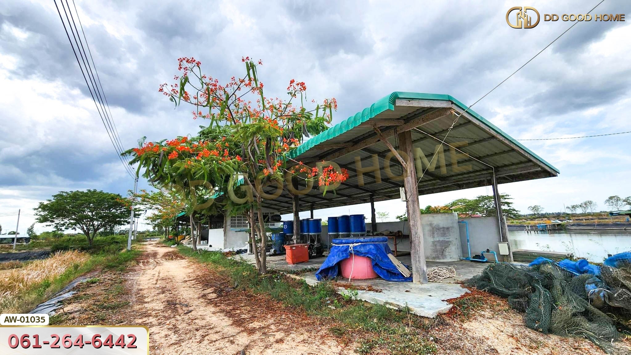 ที่ดินพร้อมสิ่งปลูกสร้าง บ่อกุ้งครูปัญญาฟาร์ม 78 ไร่ 5 ตร.ว. ต.หนองจอก อ.ท่ายาง