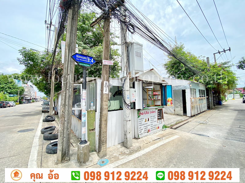 ขาย ที่ดิน 173 ตารางวา แปลงมุม ล้อมรั้ว ถนนกว้าง