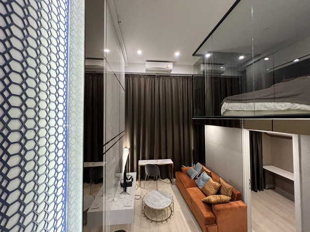 ขายคอนโด ไนท์บริดจ์ ไพรม์ สาทร ห้อง duplex ชั้น 27 ตกแต่งหรูแบบ Modern Luxury Style เขตสาทร กรุงเทพฯ 