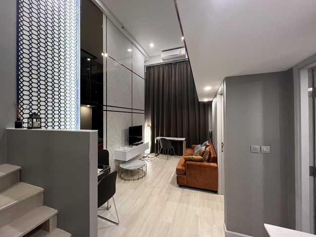 ขายคอนโด ไนท์บริดจ์ ไพรม์ สาทร ห้อง duplex ชั้น 27 ตกแต่งหรูแบบ Modern Luxury Style เขตสาทร กรุงเทพฯ 