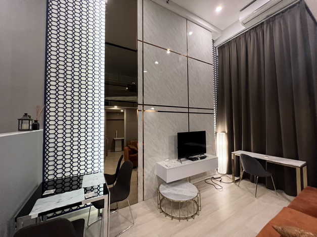ขายคอนโด ไนท์บริดจ์ ไพรม์ สาทร ห้อง duplex ชั้น 27 ตกแต่งหรูแบบ Modern Luxury Style เขตสาทร กรุงเทพฯ 