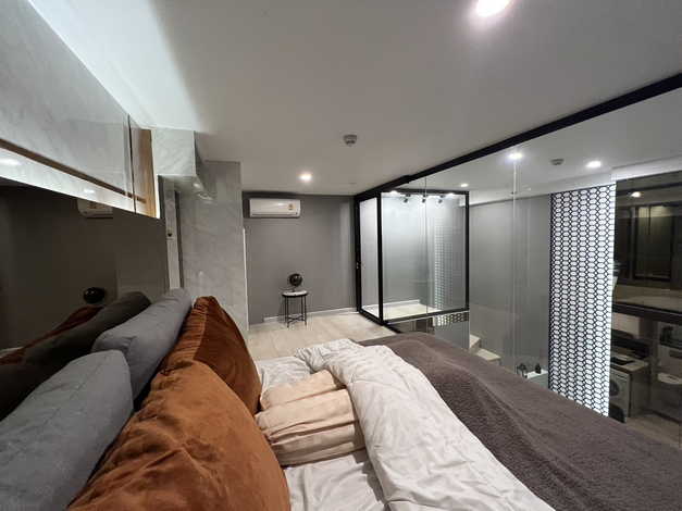 ขายคอนโด ไนท์บริดจ์ ไพรม์ สาทร ห้อง duplex ชั้น 27 ตกแต่งหรูแบบ Modern Luxury Style เขตสาทร กรุงเทพฯ 