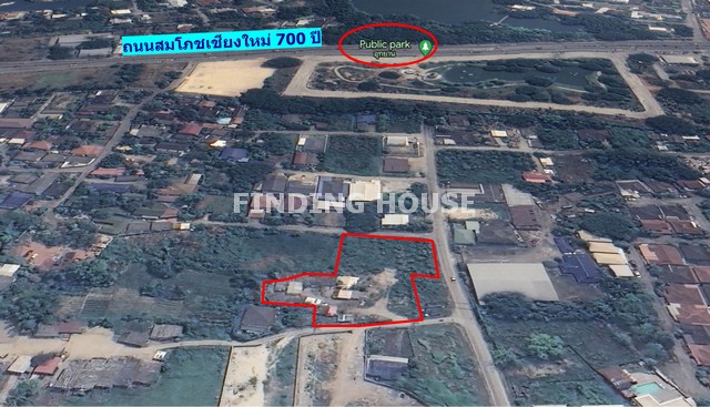 ขายที่ดิน พร้อมบ้าน 772.1 ตร.ว. ถ.สมโภชเชียงใหม่ 700 ปี ต.สันผีเสื้อ อ.เมืองเชียงใหม่ จ.เชียงใหม่ ทำเลดี