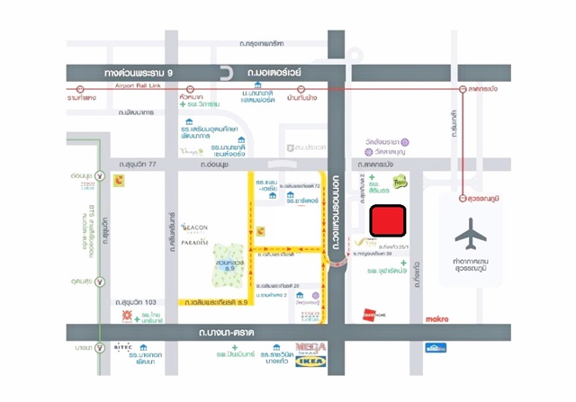  ให้เช่า บ้านเดี่ยวหรู 2ชั้นมอเตอร์เวย์ 39ตรว. เฉลิมพระเกียรติ ร. 9 ซอย 26-32 ม.รามคำแหง2  ลาดกระบัง  3นอน  บางนา-สวนหลวง 