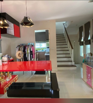 ขายบ้านเดี่ยว โครงการฮาบิเทียบอนด์ ถนนบางบัวทอง 345 ปทุมธานี  สภาพบ้านใหม่ พร้อมอยู่ เนื้อที่ 68 ตรว แปลงมุม 169 ตารางเมตร