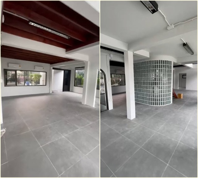 เลียบด่วนเอกมัย-รามอินทรา ให้เช่า โชว์รูม  home office กว้างขวาง ถ.รัชดา-ลาดพร้าว 60-66  105ตรว. 640 ตรม. จอดรถได้ 12 คัน