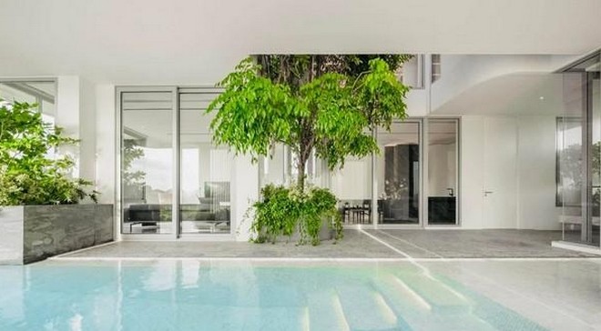 ขายบ้านเดี่ยว6ชั้น ARQ10 Krungthep Kreetha  ซอยกรุงเทพกรีฑา 8 พร้อมสระว่ายน้ำและห้องใต้ดินตกแต่งพร้อมอยู่ 77 ตารางวา พื้นที่ใช้สอย 615 ตร.ม.