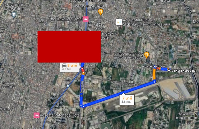 ตลาดห้วยขวาง เหม่งจ๋าย ถ.รัชดา1-11 150ม. ให้เช่าอาคารพาณิชย์ใหญ่ 3ชั้น 32ตรว. สามารถตกแต่งร้าน 365 ตรม. ต่อรองได้ 4นอน 4น้ำ