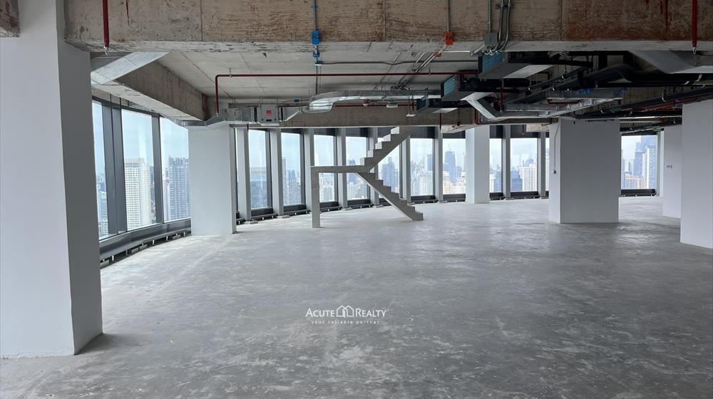 พื้นที่ให้เช่าสำหรับออฟฟิศหรือร้านค้า อาคารสำนักงาน SKYY9 Center ติดถนนดินแดง 650บ/ตร.ม.