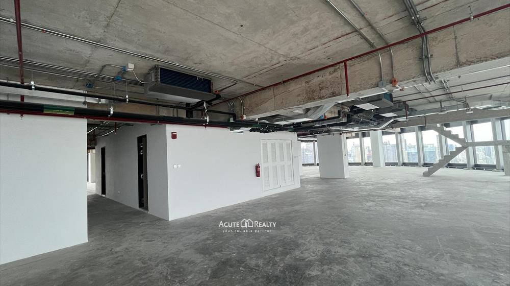 พื้นที่ให้เช่าสำหรับออฟฟิศหรือร้านค้า อาคารสำนักงาน SKYY9 Center ติดถนนดินแดง 650บ/ตร.ม.