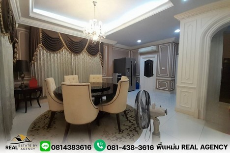 บ้านเดี่ยวสองชั้น ตกแต่งหรู จัดสวนร่มรื่น พื้นที่110ตร.ว เฟอร์ฯ และการต่อเติมครบ100% พร้อมเข้าอยู่