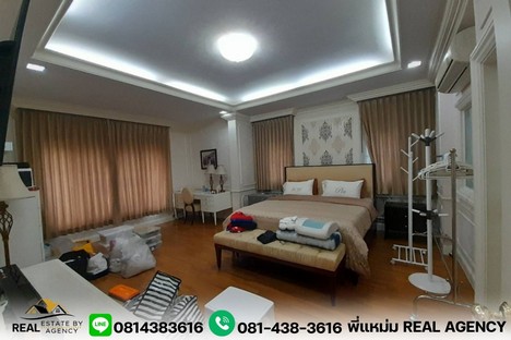 บ้านเดี่ยวสองชั้น ตกแต่งหรู จัดสวนร่มรื่น พื้นที่110ตร.ว เฟอร์ฯ และการต่อเติมครบ100% พร้อมเข้าอยู่