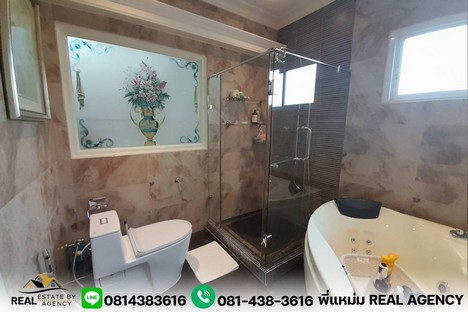 บ้านเดี่ยวสองชั้น ตกแต่งหรู จัดสวนร่มรื่น พื้นที่110ตร.ว เฟอร์ฯ และการต่อเติมครบ100% พร้อมเข้าอยู่