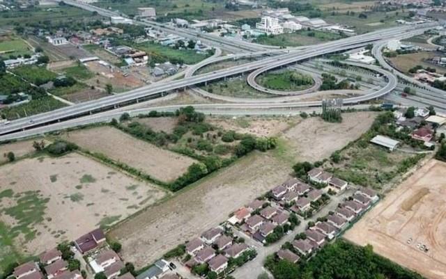 BL124 ให้เช่าและขายที่ดิน 7 ไร่ ริมถนน สาย345 ใกล้ทางลงถนนราชพฤกษ์ อยู่ติดกันกับร้านหัตถศิลป์ ปากเกร็ด นนทบุรี