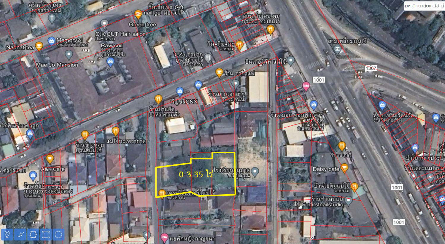 ที่ดิน -  0 Rai 3 ngan 35 ตาราง.วา 8500000 thb   บรรยากาศดี ที่ดินทรงสวย ผังสีแดง ทำเลศักยภาพ