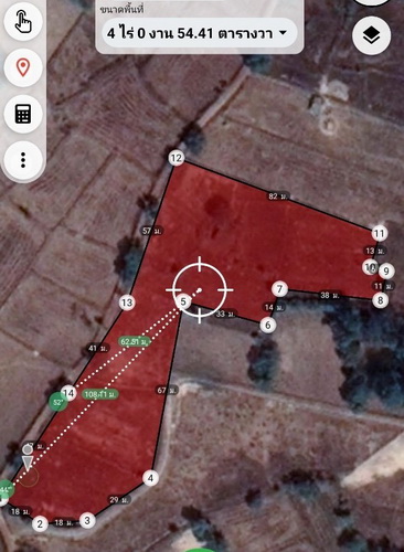 ขายที่ดินเปล่า 4-0-53.9 ไร่ หน้ากว้าง 145 เมตร ลึก 82 เมตร เหมาะแก่การทำที่อยู่อาศัย