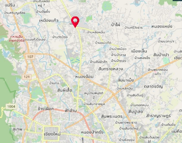 พื้นที่ดิน - ขนาด = 335 Square Wah 0 ngan 0 Rai  8375000 B. ไม่ไกลจาก มหาวิทยาลัยแม่โจ้ ราคาดีเยี่ยม ที่ดินติดถนนผังสีแดง