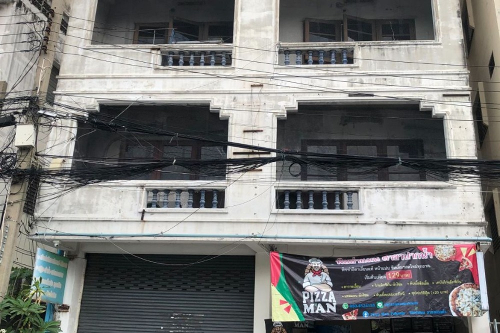 ให้เช่าอาคารพาณิชย์ 4 ชั้น 2 คูหา เนื้อที่ 22  ตารางวา  10 ห้องนอน 5 ห้องน้ำ ใกล้สถานี BTS ปากน้ำ ประมาณ 500 ม. 