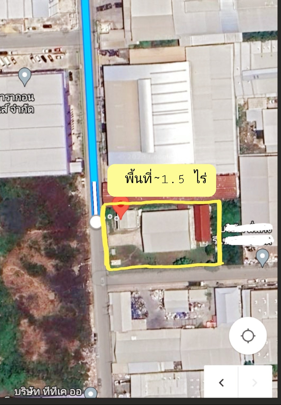 ขายที่ดินพร้อมสิ่งปลูกสร้าง  พื้นที่~ 1.5 ไร่ (541.5 ตรว.) โรงงาน,อาคารสำนักงาน,ที่พักพนักงาน  โครงสร้างแข็งแรง มีใบอนุญาตก่อสร้าง