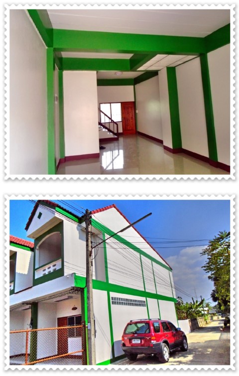 ให้เช่า ทาวน์เฮ้าส์ 2 ชั้น 2 ห้องนอน, 2 ห้องน้ำ บ้านหนองยาง ต.ชมพู อ.เมือง จ.ลำปาง