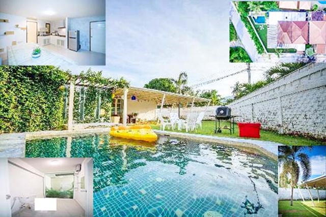 Siam Venezia 4.5 กม.  ขาย-เช่า บ้านพักตากอากาศหัวหิน Pool Villa 1 ชั้น หลังใหญ่ ท่องเที่ยว 138 ตรว.3นอน 3น้ำ 3จอดรถ 4แอร์