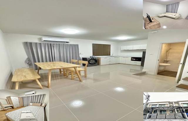 ใกล้ ฟิวเจอร์พาร์ครังสิต รถไฟฟ้าสีแดงรังสิต ( 2กม.) ให้เช่าทาวน์โฮม 2ชั้น คลองหนึ่ง22ตรว.3นอน 3น้ำ 2จอด 4แอร์