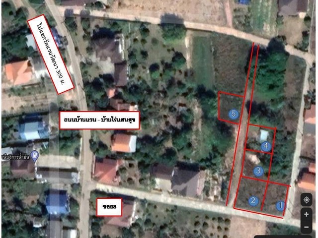 ขายที่ดิน 6 แปลง เเปลงละ 80 ตร.วา ถมดินแล้ว มีถนนคอนกรีตรอบ อยู่กลางชุมชน 