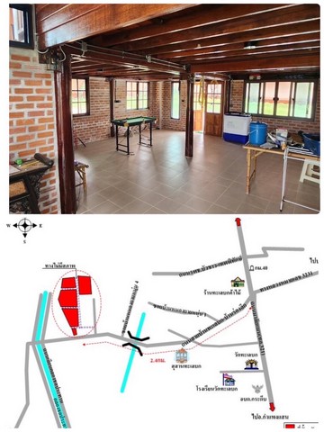 ขายที่ดินพร้อมบ้านไม้สองชั้น ต. กระตีบ  อ.กำแพงแสน จ.นครปฐม