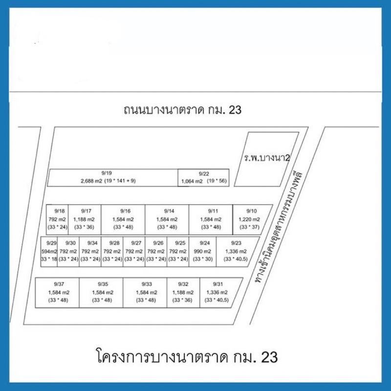 ให้เช่าโกดัง ขนาด 792 ตรม. ถนนบางนาตราด กม.23 (ฝั่งขาเข้ากรุงเทพ) พื้นโกดังรับน้ำหนักได้ 2 ตัน / ตารางเมตร
